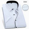   Summer Fashion Men's Shirt: Solid Twill Plain Style Short Sleeved for Business Casual Use Plus Size  Clothing   EUR Brandsonce   Bamboople Brandsonce Brandsonce