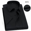   Summer Fashion Men's Shirt: Solid Twill Plain Style Short Sleeved for Business Casual Use Plus Size  Clothing   EUR Brandsonce   Bamboople Brandsonce Brandsonce