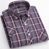   Casual Men's Plaid Shirt Short Sleeve 100% Cotton Soft Comfortable Cardigan Dress for Young Style  Clothing   EUR Brandsonce   PAULFITZGERALD Brandsonce Brandsonce