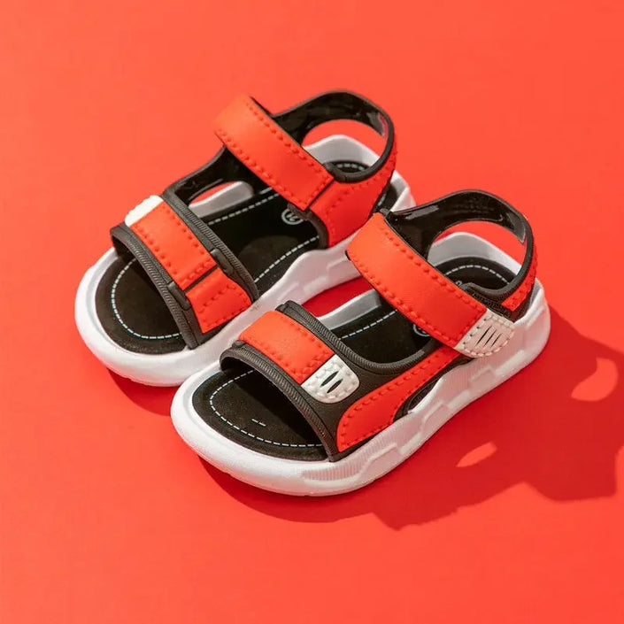   2024 Cute Short Leather Sandals for Boys Summer Style Eye Catching Kids Shoes  Shoes   EUR Brandsonce   NoEnName_Null Brandsonce