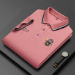   Summer Korean Fashion Men's Polo Shirt Luxury Embroidered Cotton Lapel Collar Short Sleeves Tops  Clothing   EUR Brandsonce   FashionLeoKing Brandsonce Brandsonce