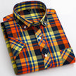   Casual Men's Plaid Shirt Short Sleeve 100% Cotton Soft Comfortable Cardigan Dress for Young Style  Clothing   EUR Brandsonce   PAULFITZGERALD Brandsonce Brandsonce