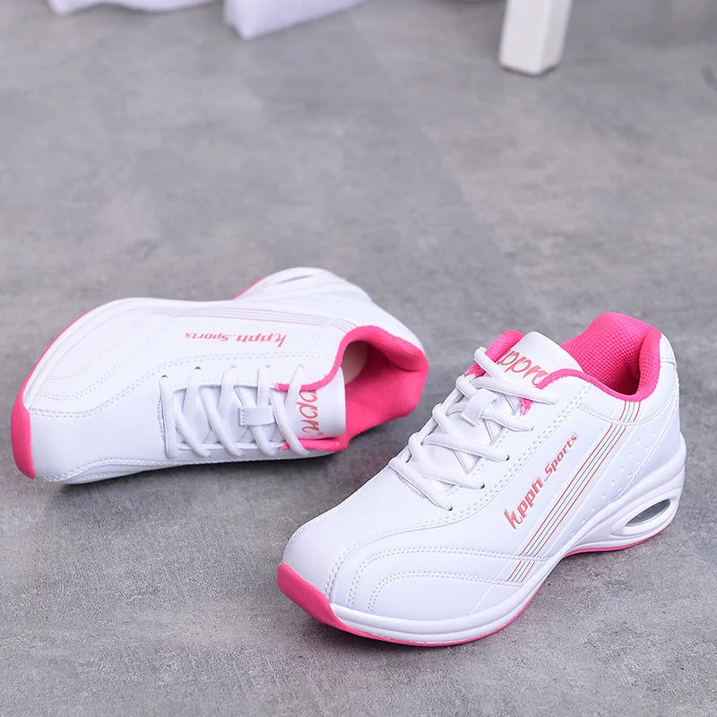   Fashionable High-End Women's Walking Shoes Microfiber Leather Cushion Sneakers for Middle-Aged and Elderly  Shoes   EUR Brandsonce   qztzx Brandsonce Brandsonce