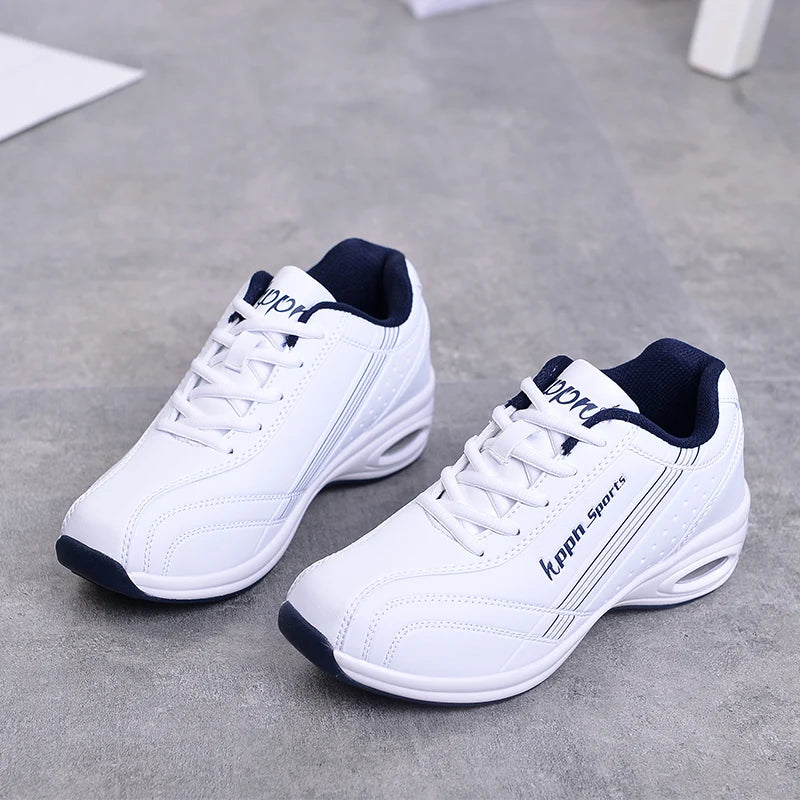   Fashionable High-End Women's Walking Shoes Microfiber Leather Cushion Sneakers for Middle-Aged and Elderly  Shoes   EUR Brandsonce   qztzx Brandsonce Brandsonce