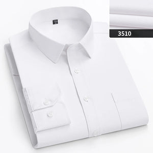   Double Color Slim Fit Men's Shirt Full Sleeve Business Casual Office Apparel Solid Top for Plus Size Men  Clothing   EUR Brandsonce   qi xiu cai Brandsonce Brandsonce