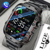   LIGE Smartwatch For Men 1.96 Inch Screen 420 MAh Bluetooth Call Voice Assistant  Waterproof For Sports and Fitness  Watches   EUR Brandsonce   Lige Brandsonce Brandsonce