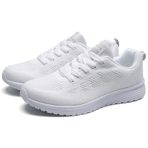   New Fashion 2024 Sneakers For Women Walking Soft Sneakers Breathable Mesh Fabric Lace Up  Shoes   EUR Brandsonce   KUIDFAR Brandsonce