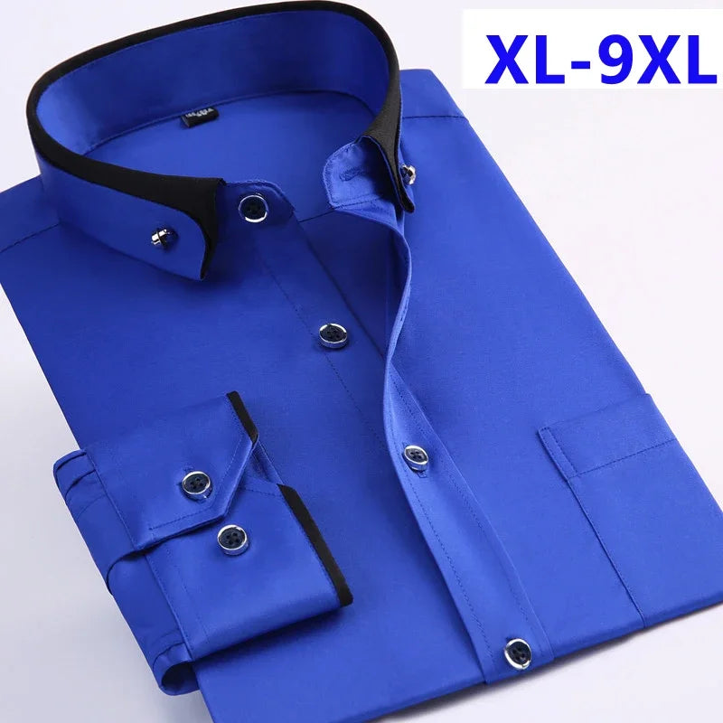   new arrival Spring commercial easy care shirt male oversize long-sleeve plus size M-7XL8XL9XL  Clothing   EUR Brandsonce   Mei So Easy Brandsonce Brandsonce