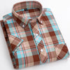   Casual Men's Plaid Shirt Short Sleeve 100% Cotton Soft Comfortable Cardigan Dress for Young Style  Clothing   EUR Brandsonce   PAULFITZGERALD Brandsonce Brandsonce