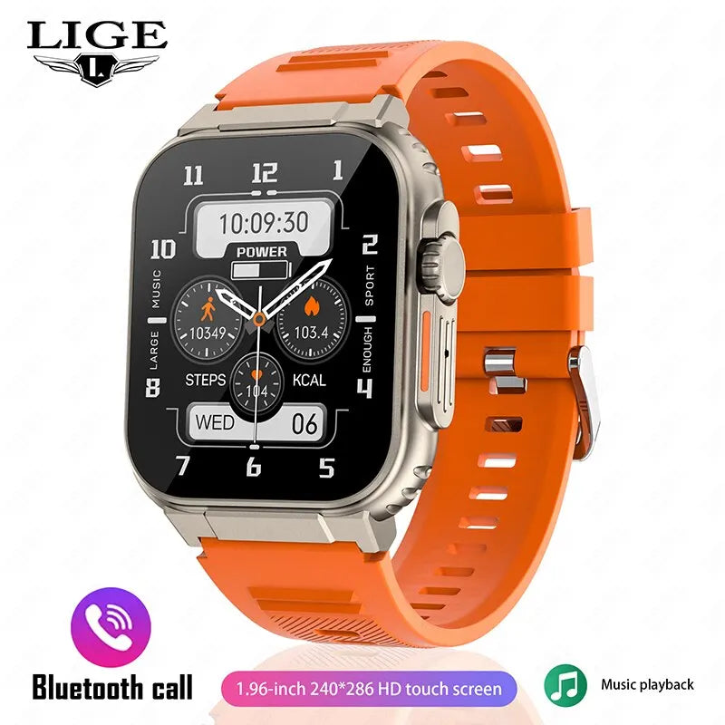   LIGE Bluetooth Call Men Smart Watch Women 600Mah Large Battery 100+ Sports Fitness Tracker  Watches   EUR Brandsonce   Lige Brandsonce