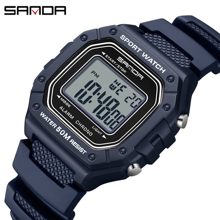   SANDA 2156 Fashion Mens Watch Military Water Resistant Sport Watches Army Big Dial Led Digital Wristwatches  Watches   EUR Brandsonce   SANDA Brandsonce Brandsonce
