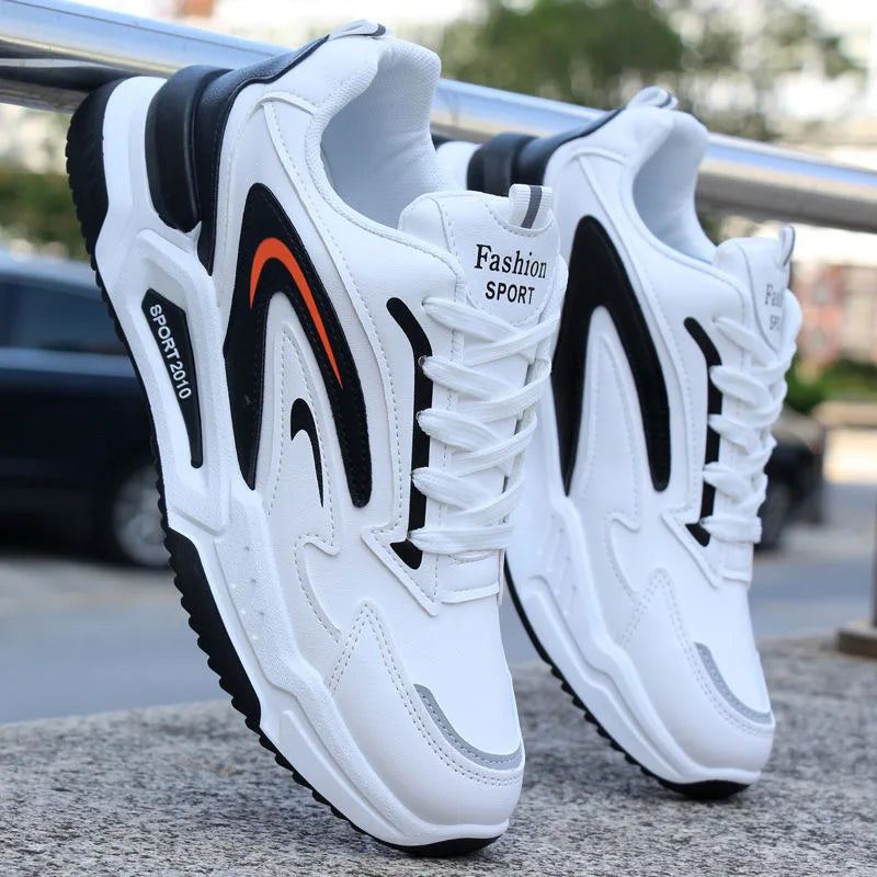   Fashionable Comfortable Men's Leather Sports Shoes 2024 Casual Anti-Slip Running Outdoor Footwear Keep Short Eye Catching  Shoes   EUR Brandsonce   Brandsonce Brandsonce Brandsonce