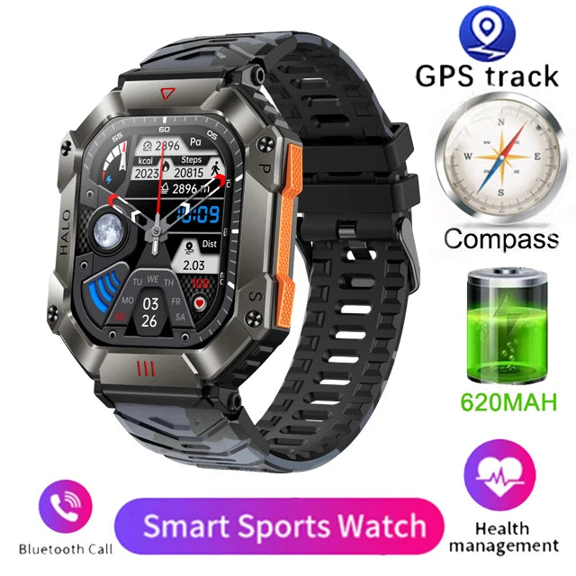   Military Smart Watch Men for xiaomi Band Sports Fitness Tracker Ip67 Waterproof AI Voice Bluetooth Call  Watch   EUR Brandsonce   GEJIAN Brandsonce Brandsonce