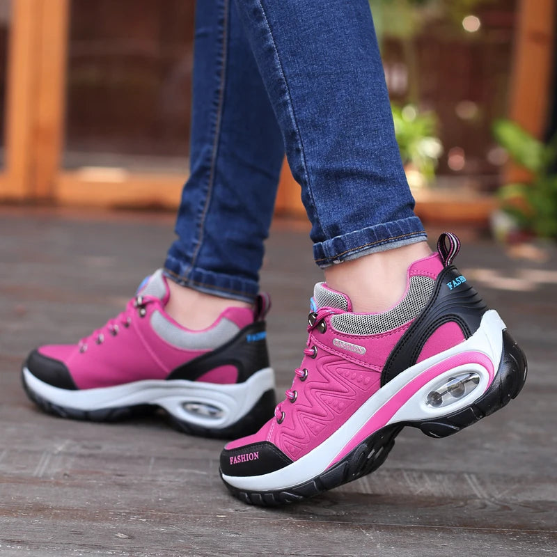   Chunky Platform Casual Sneakers for Women 2023 Luxury Designer Brand Walking Hiking Sports Shoes with Eye Catching Wedges  Shoes   EUR Brandsonce   AZGB Brandsonce Brandsonce