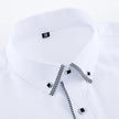   Men's White Long Sleeve Button-down Shirt Slim Fit Office Business Casual Korean Fashion Tops for All Seasons  Clothing   EUR Brandsonce   fipyjip Brandsonce Brandsonce