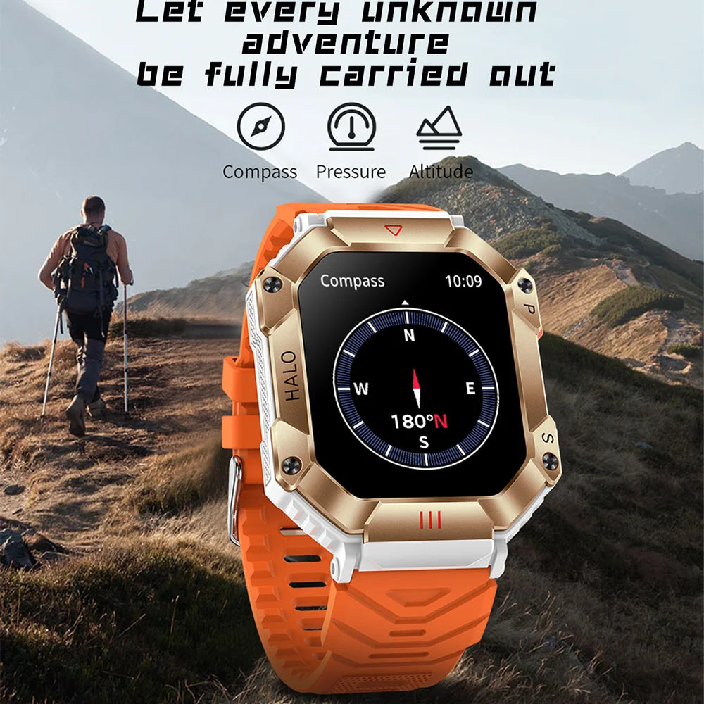   Military Smart Watch Men for xiaomi Band Sports Fitness Tracker Ip67 Waterproof AI Voice Bluetooth Call  Watch   EUR Brandsonce   GEJIAN Brandsonce Brandsonce