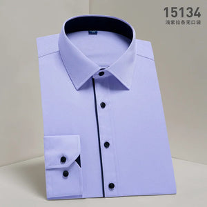   Office Formal Business  Social Work Classic Shirt Long sleeve Shirt for Men Casual Slim Fit Shirt  Clothing   EUR Brandsonce   NoEnName_Null Brandsonce Brandsonce