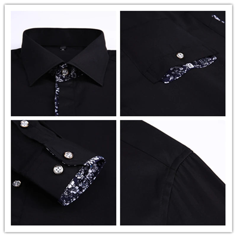   Men's Long Sleeve Shirt Korean Style Button Turn Down Collar Pocket Design Anti-wrinkle Oversized  Clothing   EUR Brandsonce   Tfetters Brandsonce Brandsonce