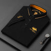   New Summer Korean  Embroidered Polo Shirt Men's Luxury Top Casual Lapel Short Sleeve T-shirt Fashion  Clothing   EUR Brandsonce   ANIMAL GAME Brandsonce Brandsonce