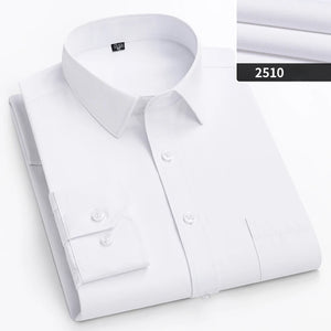   Double Color Slim Fit Men's Shirt Full Sleeve Business Casual Office Apparel Solid Top for Plus Size Men  Clothing   EUR Brandsonce   qi xiu cai Brandsonce Brandsonce