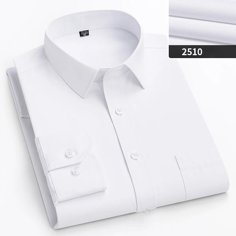   Double Color Slim Fit Men's Shirt Full Sleeve Business Casual Office Apparel Solid Top for Plus Size Men  Clothing   EUR Brandsonce   qi xiu cai Brandsonce Brandsonce