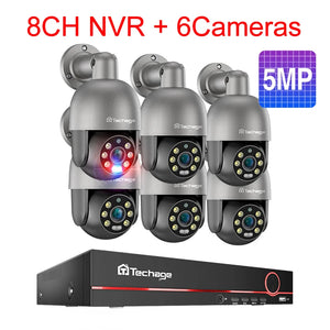   Techage 8CH 5MP HD POE CCTV Security Camera System Home Video Surveillance NVR Kit Face Detection Outdoor IP Camera Set Xmeye  Cameras   EUR Brandsonce   Techage Brandsonce Brandsonce