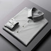   New elastic silk white shirt men's long sleeved non ironing solid color casual slim fit business shirt  Clothing   EUR Brandsonce   NoEnName_Null Brandsonce Brandsonce