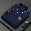   Summer Korean Fashion Men's Polo Shirt Luxury Embroidered Cotton Lapel Collar Short Sleeves Tops  Clothing   EUR Brandsonce   FashionLeoKing Brandsonce Brandsonce