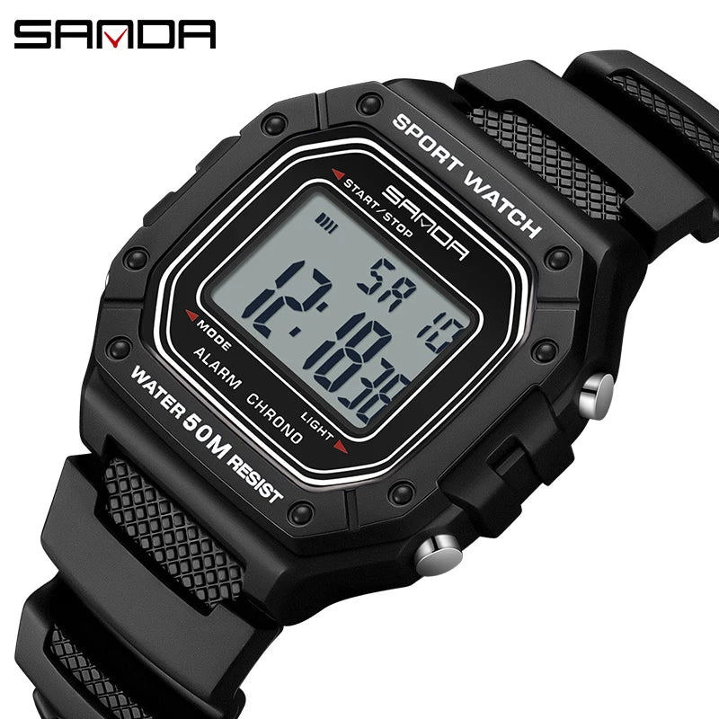   SANDA 2156 Fashion Mens Watch Military Water Resistant Sport Watches Army Big Dial Led Digital Wristwatches  Watches   EUR Brandsonce   SANDA Brandsonce Brandsonce