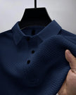   Mesh Comfy Men's Stretch Solid Short Sleeve Lapel Golf Shirt, Summer Outdoor Gift For Men  Clothing   EUR Brandsonce   NoEnName_Null Brandsonce Brandsonce