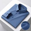   New  free office clothes hight quality silk solid color long-sleeve shirts for men slim fit formal shirt soft wrinkle  Clothing   EUR Brandsonce   qi xiu cai Brandsonce Brandsonce