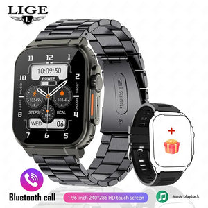   LIGE Bluetooth Call Men Smart Watch Women 600Mah Large Battery 100+ Sports Fitness Tracker  Watches   EUR Brandsonce   Lige Brandsonce Brandsonce