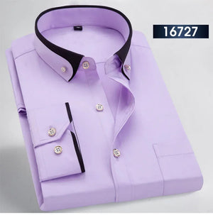   Quality Men's Business Dress Shirt Casual Fashion Button Down Collar for Spring Autumn Short Sleeve  Clothing   EUR Brandsonce   ZIYANG KASA Brandsonce Brandsonce