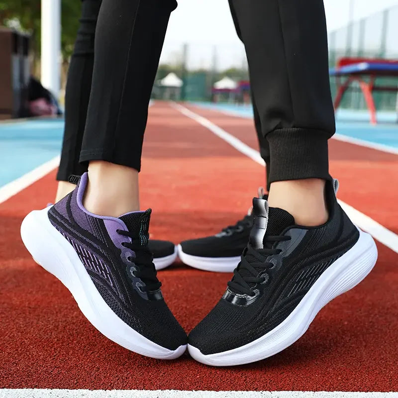   Casual Woman Sneakers Anti Slip Mesh Breathable Athletic Shoe for Hiking Running Fashion Trendy Couple Style  Shoes   EUR Brandsonce   Materswe Brandsonce Brandsonce