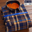   New 2024 Men's Long Sleeve Warm Plaid Shirt Autumn Winter Thick Fleece Casual Oversized  Clothing   EUR Brandsonce   Btsukimi Brandsonce Brandsonce