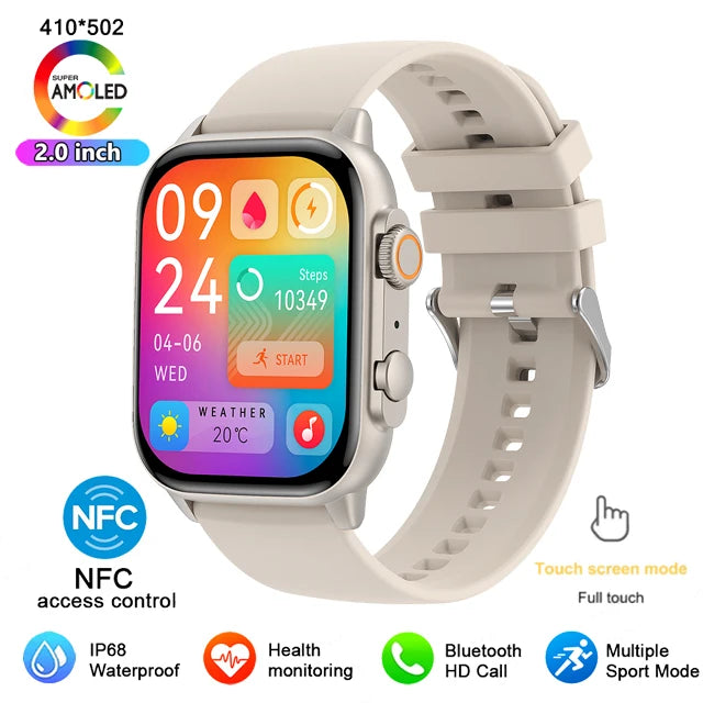   AMOLED Screen Ultra Smart Watch Bluetooth Call Series 8 High Refresh Rate NFC Smartwatch for men and Women  Watches   EUR Brandsonce   GEJIAN Brandsonce Brandsonce