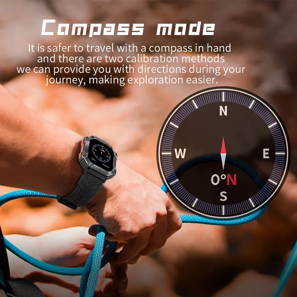  Men Smart Watch For Android IOS Fitness Watches Ip68 Waterproof Military Healthy Monitor AI Voice Bluetooth Call Smartwatch  Watches   EUR Brandsonce   GEJIAN Brandsonce Brandsonce