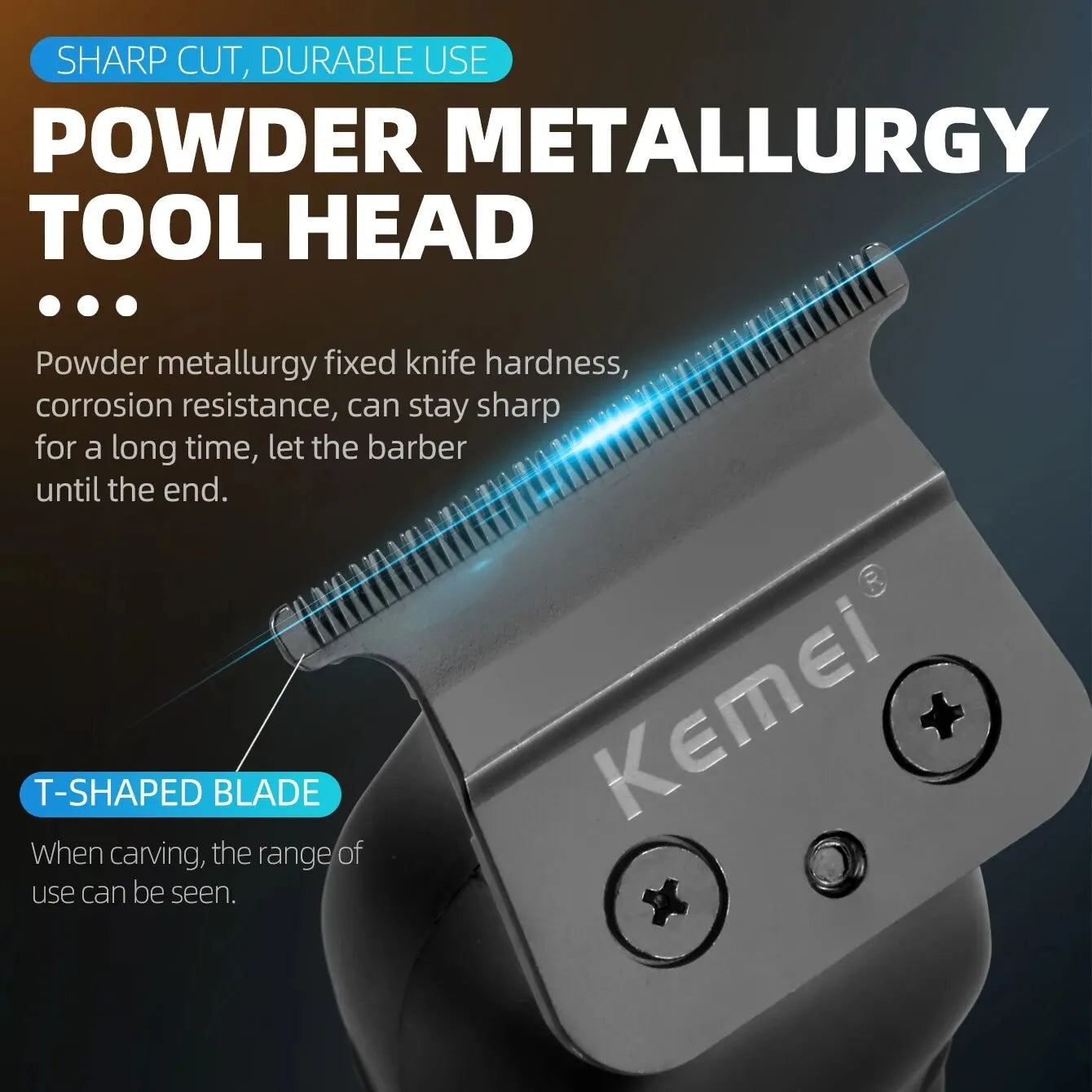   KEMEI Professional Beard & Hair Trimmer for Men Bump Free Technology - Electric Cordless  Gripper   EUR Brandsonce   KEMEI Brandsonce Brandsonce
