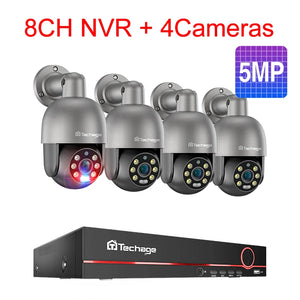   Techage 8CH 5MP HD POE CCTV Security Camera System Home Video Surveillance NVR Kit Face Detection Outdoor IP Camera Set Xmeye  Cameras   EUR Brandsonce   Techage Brandsonce Brandsonce