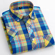   Casual Men's Plaid Shirt Short Sleeve 100% Cotton Soft Comfortable Cardigan Dress for Young Style  Clothing   EUR Brandsonce   PAULFITZGERALD Brandsonce Brandsonce