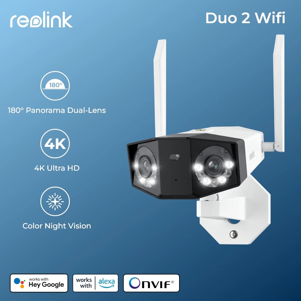   Reolink 4K PoE Security Camera Dual Lens 6MP WiFi Outdoor Surveillance Camera 2K+ Battery Home Video Monitoring  Cameras   EUR Brandsonce   Reolink Brandsonce Brandsonce