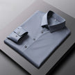   New elastic silk white shirt men's long sleeved non ironing solid color casual slim fit business shirt  Clothing   EUR Brandsonce   NoEnName_Null Brandsonce Brandsonce