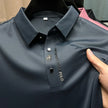   New Summer Lapel Elasticity T-shirt Korean Fashion Short Sleeve Business Casual Men Clothing  Clothing   EUR Brandsonce   NoEnName_Null Brandsonce Brandsonce