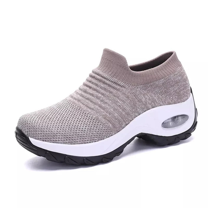   Fashionable Women's Casual Sports Socks Sneakers with Thick Sole Air Cushion Elevated Sloping Heel for Comfort and Style  Shoes   EUR Brandsonce   NoEnName_Null Brandsonce Brandsonce