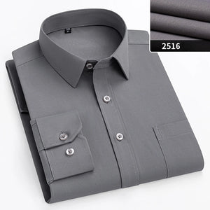   Double Color Slim Fit Men's Shirt Full Sleeve Business Casual Office Apparel Solid Top for Plus Size Men  Clothing   EUR Brandsonce   qi xiu cai Brandsonce Brandsonce