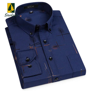   Men's Shirt Long Sleeve Casual Business Breathable Non-iron Fashion Korean chemise homme  Long Sleeve Shirts   EUR Brandsonce   glufigh Brandsonce Brandsonce