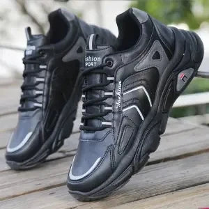   Fashionable Comfortable Men's Leather Sports Shoes 2024 Casual Anti-Slip Running Outdoor Footwear Keep Short Eye Catching  Shoes   EUR Brandsonce   Brandsonce Brandsonce Brandsonce